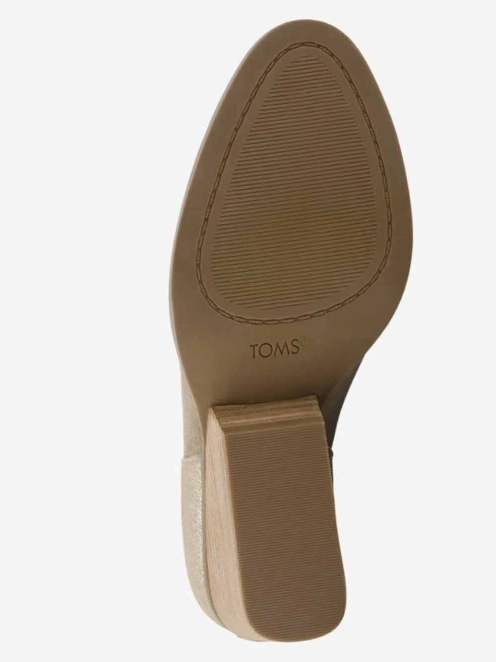 Tom's Eliza Suede Sculpted Wedge Booties Size 7 - Picture 5 of 12
